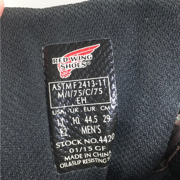 Red Wing Shoes #4420 LoggerMax Steel Toe Waterproof Leather Work Men’s Boots 11 - Picture 11 of 11